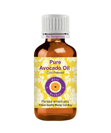 Deve Herbes Pure Huile de Avocat (Persea americana) Press Froid qualit th rapeutique naturelle 30ml (1 oz)