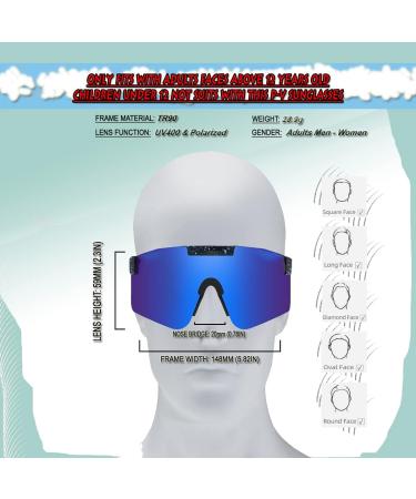 Polarized UV400 Youth Sunglasses 2 Pack for Sports and Outdoor Activities - MINH P-VIP Eyewear for Men and Women - Buy Online on GoSupps.com