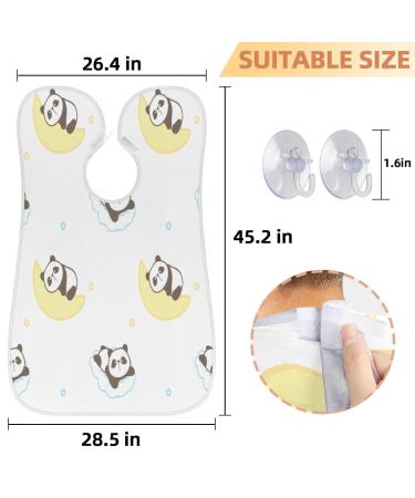 Cartoon Panda Beard Bib Apron - Waterproof Hair Catcher for Men | Perfect Grooming Gift - Buy Online on GoSupps.com