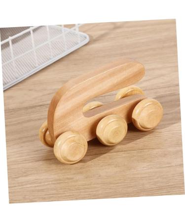 4-Piece Healeved Roller Massage Device - Anti-Rolling Acupressure & Muscle Relief - Wood Leg Massage Balls - Buy Online on GoSupps.com