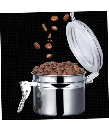 Zerodeko 4pcs Stainless Steel Freshness Container with Lid Metal Container Kitchen Pantry Organizer Travel Nuts Container Coffee Container Tea Bottle Food Container Household Storage Bottle - Buy Online on GoSupps.com