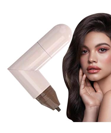 Eye Liner Stamps Winged Eye Stencil Double Head Waterproof Long Lasting Liner Pencil Pen for Easy Makeup Cosmetics Women Eyebrow Shaping Brown