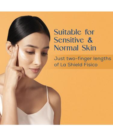 La-Shield Fisico SPF 50+ & PA+++ Mineral Sunscreen Gel - Lightweight Transparent Water Resistant - 1.76 Fl Oz - Best International Shipping - Buy Online on GoSupps.com