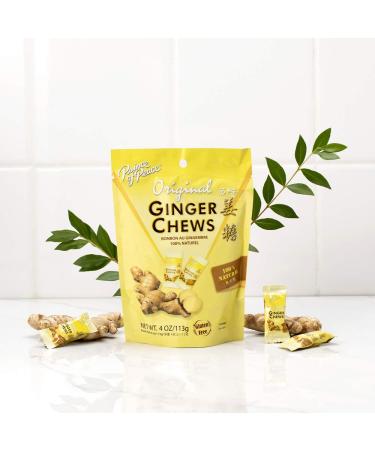Prince of Peace Original Ginger Chews 4 oz. - Natural Candied Ginger Candy Pack - Buy Online on GoSupps.com
