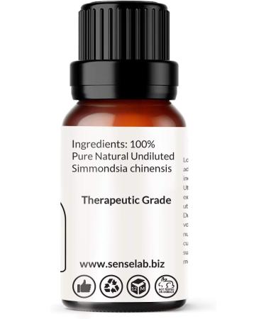 SenseLAB 100% Pure Jojoba Oil - Cold Pressed Carrier Oil for Skin, Hair, Nails - 30ml - Buy Online on GoSupps.com