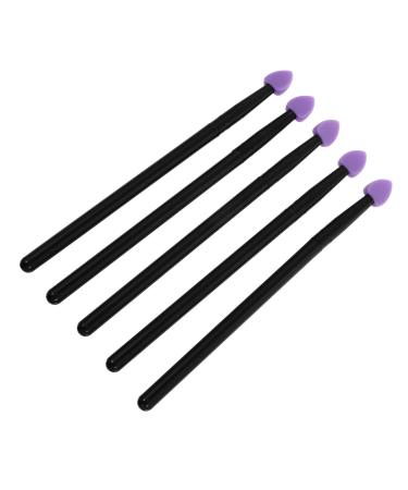 SOESFOUFU Makeup Brush 5pcs Silicone Eyeshadow Brush Cream Eye Shadow Cream Suit Face Tools Professional Simple Appliance 13x1cm Purple