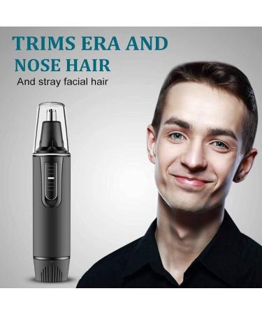 KouRy Nose Hair Trimmer Professional Waterproof Ear & Nose Hair Trimmer for Men & Women | 3-in-1 Dual Edge Blades for Easy Cleaning - Buy Online on GoSupps.com