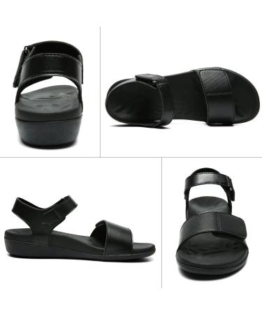 MEGNYA Women's Plantar Fasciitis Orthotic Sandals - Comfortable Arch Support Slides with Soft Straps and Anti-Slip Lightweight Sole - Buy Online on GoSupps.com