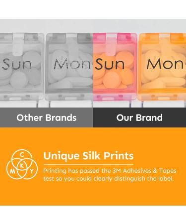 MUFFSHELL Weekly Pill Organizer - Large BPA Free Design for Arthritis, Home & Office - Pill Box & Crusher for Vitamins, Fish Oil & Meds - Buy Online on GoSupps.com