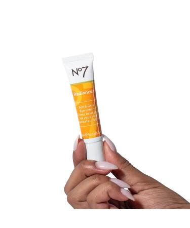 No7 Radiance+ Roll & Glow Eye Cream - Vitamin C + Caffeine Formula for Dark Circles & Puffiness - Buy Online on GoSupps.com