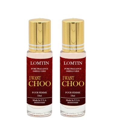 Fragrance Perfume Oils I Want Choo Parfum Roll On Body Oil for Women (12ml) (Pack of 2)