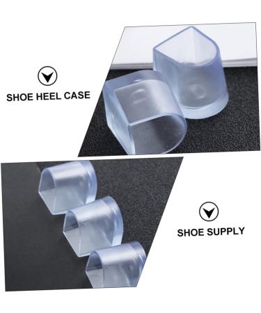 High Heel Protectors - 12 Pairs Clear Heel Covers & Sole Stoppers for Stiletto Shoes - Durable PVC Accessories for Women - Buy Online on GoSupps.com