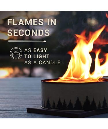 Radiate XL Portable Campfire - 3-5 Hours Burn Time - Reusable Fire Pit for Camping, S'mores, Cooking & Picnics - Recycled Soy Wax - Buy Online on GoSupps.com