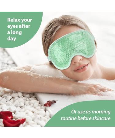 AMG UK Best Cooling Gel Eye Mask Eye Relief Puffy Eyes Hot & Cold Eye Therapy Migraine Hay Fever Sinus Pressure Dry Eyes Pinkeye Eye Pain. - Buy Online on GoSupps.com