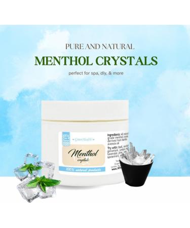Buy Menthol Crystals 4 OZ - Pure & Natural | Greenhealth | Fast International Shipping - Buy Online on GoSupps.com