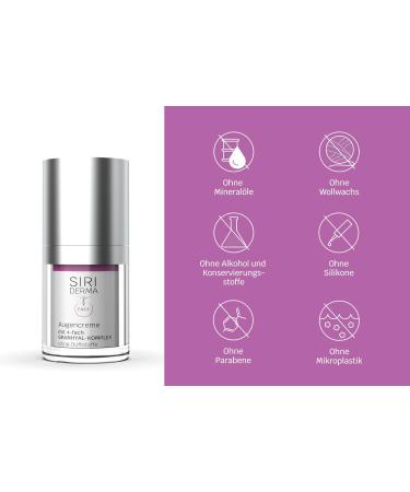 SIRIDERMA Basic Eye Cream | Fragrance-Free Vegan Formula with Hyaluronic Acid | 15 ml for Stressed & Sensitive Skin - International Shipping Available - Buy Online on GoSupps.com