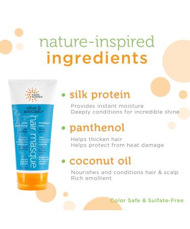 EARTH SCIENCE Olive & Avocado Deep Conditioning Hair Masque 4-Pack - 24 oz. | For Normal to Dry Hair - Buy Online on GoSupps.com