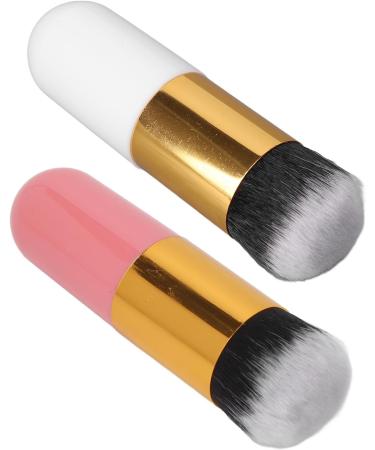 Facial Foundation Makeup Brush Artificial Fiber Soft Skin Friendly Chubby Makeup Brush Pink Gold White Gold - Buy Online on GoSupps.com