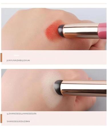 Homezo Siliconemakeup Brush Silicone Lip Brush New Soft Silicone Lip Brush with Lid Homezo Silicone Makeup Applicator Reusable Lip Applicator Pink+Black - Buy Online on GoSupps.com