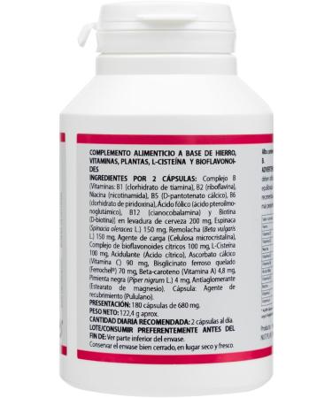 Equisalud Holomega Ferro Plus 180 Cap - Buy Online on GoSupps.com