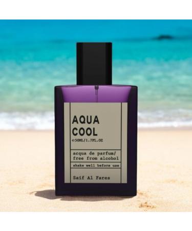 Aqua Cool - Non-Alcoholic Parfum for Men | Fresh Aquatic Masculine Perfume | Arabian Perfumes from Dubai 1.69 Fl. Oz. - Buy Online on GoSupps.com