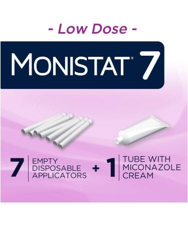 MONISTAT 7-Day Infection Treatment - 7 Disposable Applicators & 1 Cream Tube - Buy Online on GoSupps.com