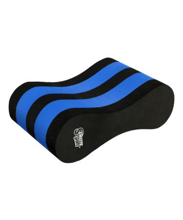 Sunlite Sports EVA 5-Layer Pull Buoy Leg Float - Pool Training Aid, Legs and Hips Support for Adults, Kids, and Beginners, for Swimming Stroke Standard Black/Blue - Buy Online on GoSupps.com