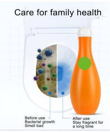 Bowling Blue Bubble Toilet Bowl Cleaner Toilet Fresheners Deodorizing and Descaling Automatic Long-Lasting Toilet Bowl Cleaner in Bottle (1) - Buy Online on GoSupps.com
