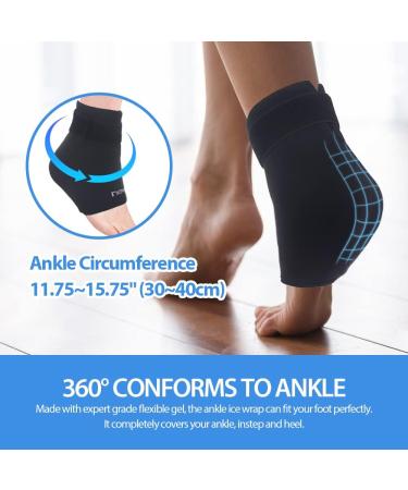 NEWGO Reusable Ankle Ice Pack for Plantar Fasciitis and Achilles Tendinitis - Gel Cold Wrap for Foot Pain Relief and Swelling - Buy Online on GoSupps.com