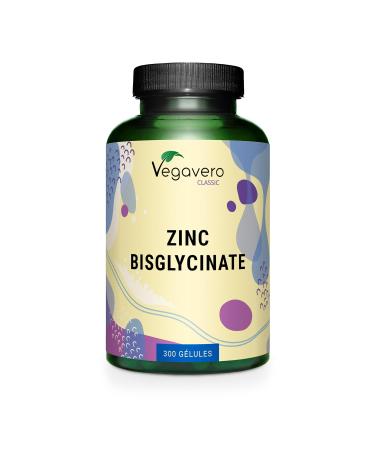 Zinc Bisglycinate | 300 G lules | 100% Pur Sans Additifs | Haute Absorption + Vegan | Compl ment Alimentaire Peau (Acn ) + Immunit | Vegavero