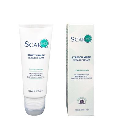 ScarMD Cr me Anti Vergeture R paratrice | Soin Anti Vergetures Grossesse & Adolescents | Cr me Vergetures Traitement Hydratant Intensif | 100ml 100g Cream