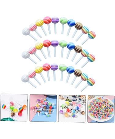 FAVOMOTO 30pcs Simulation Lollipop Candies Wedding Decorations Candy Nail Decorations for Nail Art Imitation Sugar Model Car Accessories Mini Lollipop Mini Sugar-loaf Mini House Supplies 3d 1.40X0.60X0.60CM 1 - Buy Online on GoSupps.com