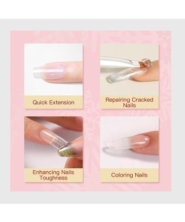 Rosalind Nail Gel Set - Transparent UV/LED Nail Extension Gel with Brush | 60ml DIY Nail Tips & Polish for Perfect Nails - Buy Online on GoSupps.com