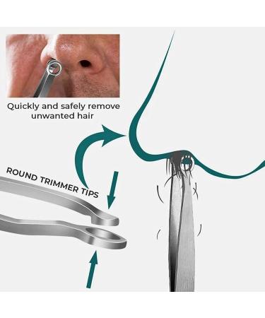2Pcs Waterproof Stainless Steel Nose Hair Tweezers - Easy Painless & Safe Design for International Shipping - Buy Online on GoSupps.com
