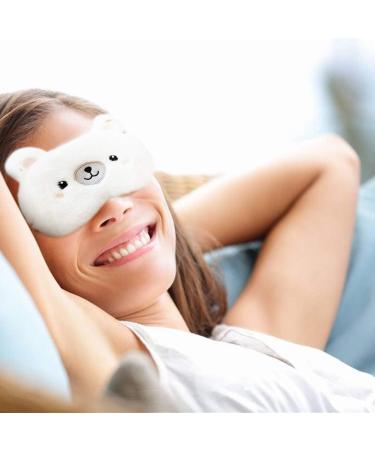 Buy H Homewins Plush & Silk Sleep Mask - Ultra-Light Eye-Blocking Party Mask for Women (Polar Bear) - International Shipping Available - Buy Online on GoSupps.com