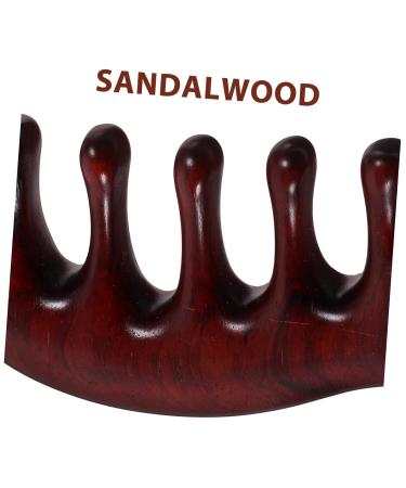 Healeved Sandalwood Gua Sha Comb - Antistatic Scalp Massage Brush for Women | Eco-Friendly Hair Tool 11x5x1.5cm | International Shipping Available - Buy Online on GoSupps.com