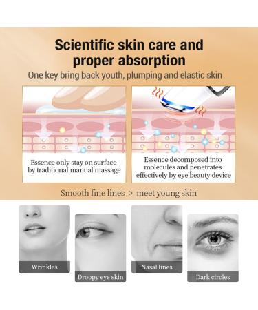 Renyqatt Eye Massage Instrument for Fine Lines, Dark Circles - Facial Tool for Vibrant Eyes - Buy Online on GoSupps.com