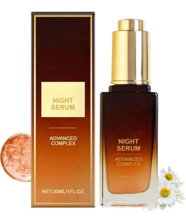 Night Serum Hydrating & Firming Overnight Face Serum for Smoother Skin Vegan Cruelty-Free 1 fl oz