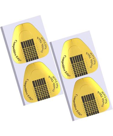 200 Pcs Nail Forms Polygel Nails Extension Forms for Acrylic Nails Self-adhesive Nail Tips Guide Gel Nail Stickers Molds Builder Learning Curve Nail Art Equipment for Salon Gold Horseshoe 200pcsN - Buy Online on GoSupps.com