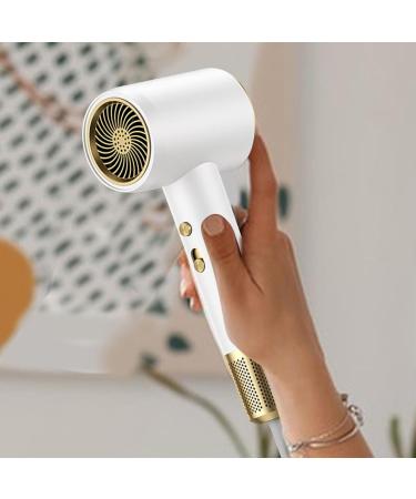 Hair Dryer - 5 Speed Hair Blower | Salon Hair Dryer | 2000w Fast Drying Hair Dryer | Portable Hair Accessories | High Speed Brushless Hair Blower | Powerful Professional Hair Dryer for Travel Salon White - Buy Online on GoSupps.com
