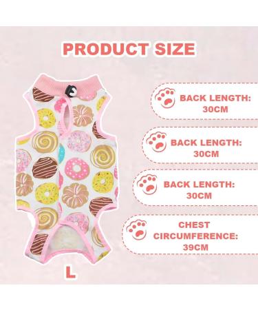 VZUHSW Cat Recovery Shirt | Post-Surgery Medical Pet Clothing for Sterilized Cats & Kittens - Anti-Laceration Protection - Buy Online on GoSupps.com