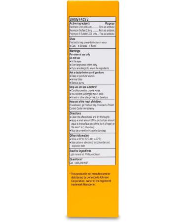 2 oz Triple Antibiotic First Aid Ointment for 24-Hour Infection Protection | Wound Care Treatment for Scrapes, Burns & Cuts - Buy Online on GoSupps.com