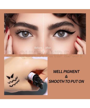 2-in-1 Waterproof Eyeliner Stamp - Winged Eyeliner for Precision Black Liquid Eyeliner Perfect Gift for Women - Buy Online on GoSupps.com
