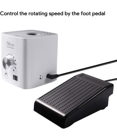 Nail Drill JCMASTER Electric Nail Files with Foot Pedal Adjustable Speed 30000 RPM Professional E File Kit with 6 Nail Drill Bits Low Vibration Manicure Pedicure Set for Nail Care Nail Art - Buy Online on GoSupps.com