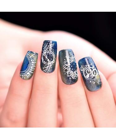 Alexnailart Butterfly Geometry Nail Art Stamping Plate (GE007) - Manicure Print Tool - Buy Online on GoSupps.com