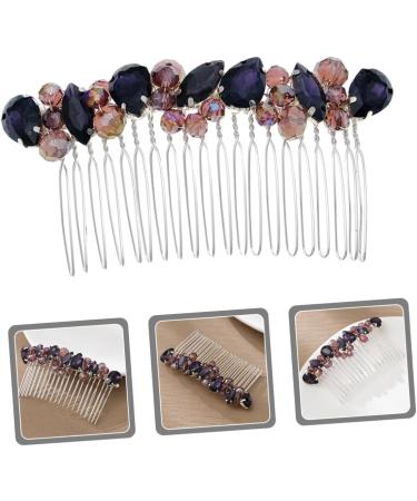 Housoutil Hair piece headband rhinestones bride accessories crown pearl diamond hair accessories vintage wedding Splitter hair curler Hair up comb wild dress wedding hair - Buy Online on GoSupps.com