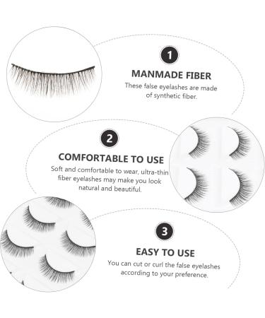 Beaupretty 15 Pairs Short False Eyelashes Fluffy Volume Lashes 3d Synthetic Eyelashes Wispy Eyelashes Natural Eyelashes Artificial Eyelashes Fake Lashes Artificial Fiber 6d Cross - Buy Online on GoSupps.com