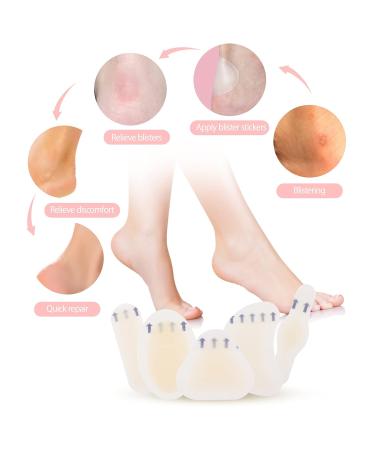 Buy Gel Hydrogel Pavement - 20 Silicone Heel Protectors Invisible Bladder Plasters & Bandages for Feet | International Shipping Available - Buy Online on GoSupps.com