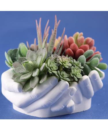 Hand Shaped Flower Pot Silicone Mold - Succulent Planter, Concrete Clay, Resin Jewelry Storage, Epoxy Casting Mold - Buy Online on GoSupps.com