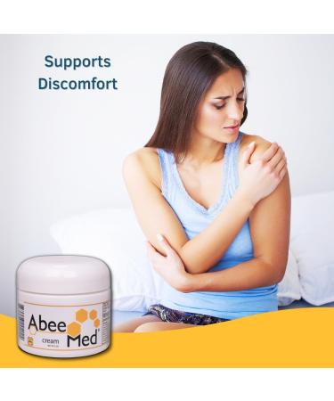 AbeeMed Cream Bee Venom Apitoxin for Aches - Menthol - Histamine DHCL - Bee Polen - Chamomile - Support for Neck and Backache - Supports Joint & Muscle Discomfort - Sprains Bruises and Strains V2 - Buy Online on GoSupps.com